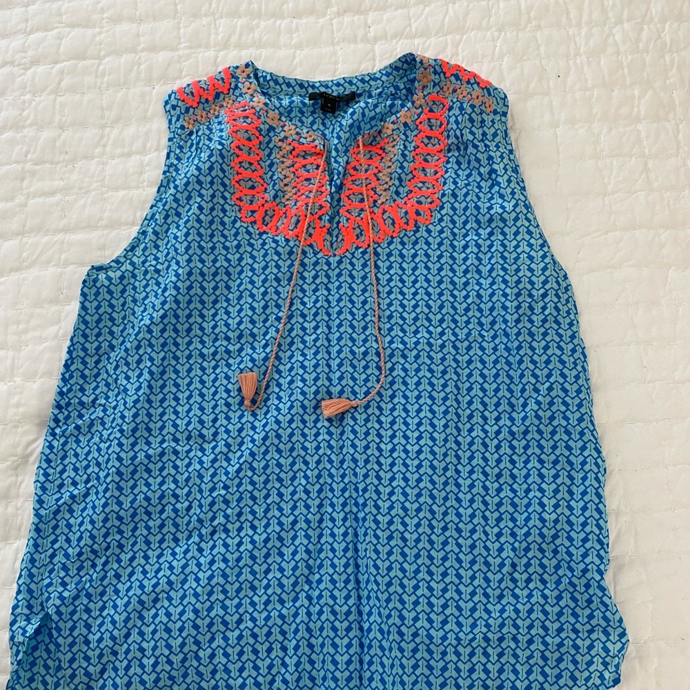 Jcrew colorful sleeveless top